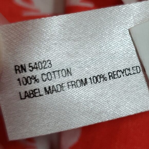 🔺️Gap Orange Teacup/Coffee Cup Boyfriend Buttoned Long Sleeve Shirt Medium - Picture 11 of 12